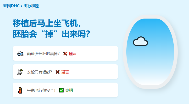移植后马上坐飞机回国，胚胎会被震出来吗？