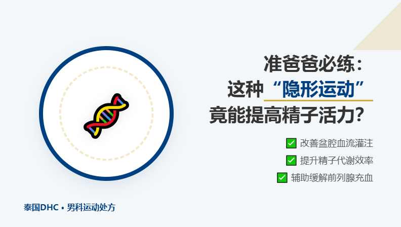 准爸爸必练：这种隐形运动竟能提高精子活力？改善盆腔血流是核心！