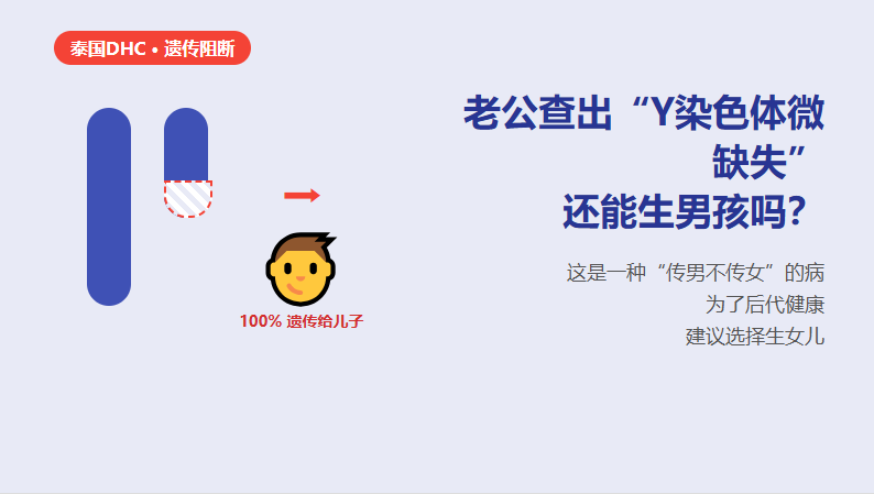 老公查出Y染色体微失？这是一种传男不传女的痛！